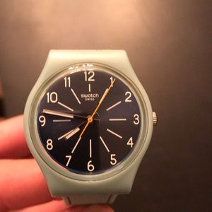 Never worn blue swatch watch
